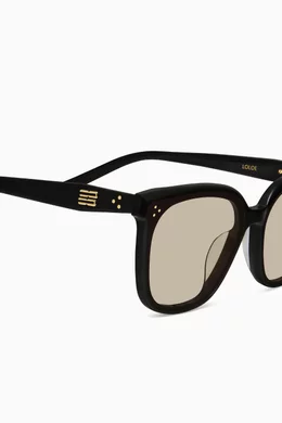 Buy Gentle Monster Black Loloe 01 Sunglasses in Acetate For UNISEX