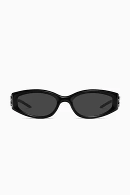 Buy Gentle Monster Black Solid Loop 01 Sunglasses in Acetate