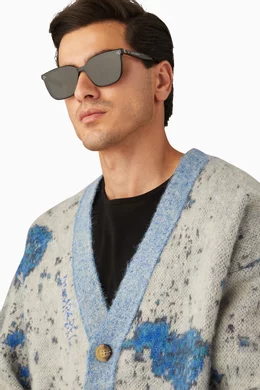 Buy Gentle Monster Black By Row 01 Sunglasses in Acetate For