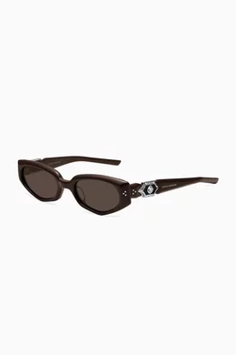 Buy Gentle Monster Brown Ruvy Van BR3 Sunglasses in Acetate For