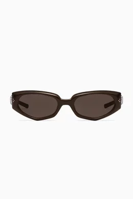 Buy Gentle Monster Brown Ruvy Van BR3 Sunglasses in Acetate For