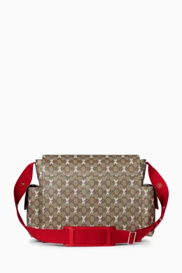 Buy Gucci Multicolour Ophidia GG Supreme Diaper Bag in Coated