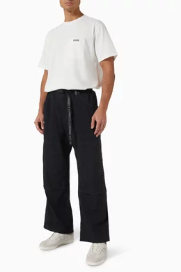 Buy Gramicci Black x and wander Double Knee Pants in Nylon For Men