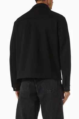 Buy COS Black Jersey-Twill Shirt Jacket For Men Online | Ounass UAE