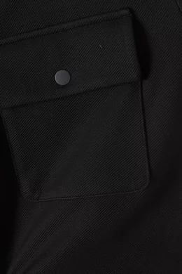 Buy COS Black Jersey-Twill Shirt Jacket For Men Online | Ounass UAE