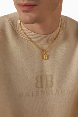 ネックレス・ペンダント BALENCIAGA NANO NECKLACE IN GOLD BRASS Balenciaga Nano Necklace In Gold Brass | Balardi