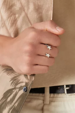 Buy TwoJeys Silver Splitted Icon Ring For Men Online | Ounass UAE