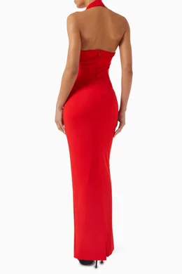 Buy Solace London Red Ilona Maxi Dress For Women Online