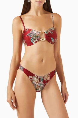 VIP【関税送料無料】希少 Zimmermann Rhiannon Knot Swimsuit Rhiannon Knot Trim Bikini Sage Online | Zimmermann