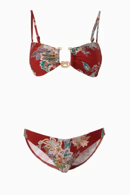VIP【関税送料無料】希少 Zimmermann Rhiannon Knot Swimsuit Rhiannon Knot Trim Bikini Sage Online | Zimmermann