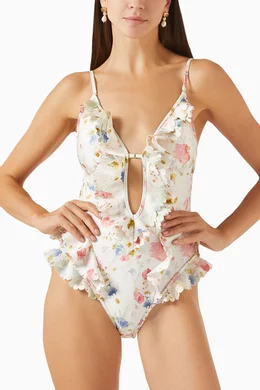 Buy Zimmermann Neutral Lucky Waterfall Frill One-piece