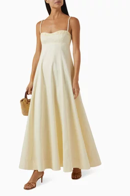 Buy Clea Yellow Theron Dress in Cotton For Women Online | Ounass UAE