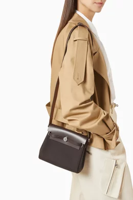 Buy Hermès Pre-Loved Brown Unused Mini Herbag 20 in Canvas