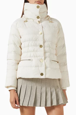 Buy Armani Exchange White Monogram Blouson Jacket For Women Online