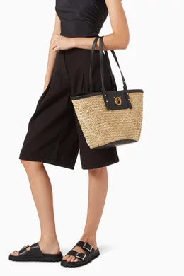 バッグ Treat urself Love summer basket bag Treat Ürself Love summer basket bag Love summer Basket bag