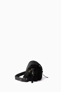 Buy Prada Black Large Explore Shoulder Bag in Re-Nylon For Women