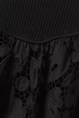 Buy Aje Black Atlas Knit Midi Dress For Women Online | Ounass UAE