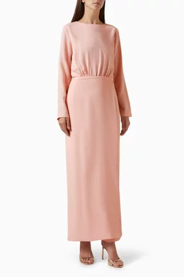 Buy Mimya Pink Skirt Overlay Jumpsuit For Women Online Ounass UAE