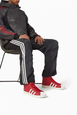 Buy adidas Red Superstar Boot Luxe Sneakers in Leather For Men Online |  Ounass UAE