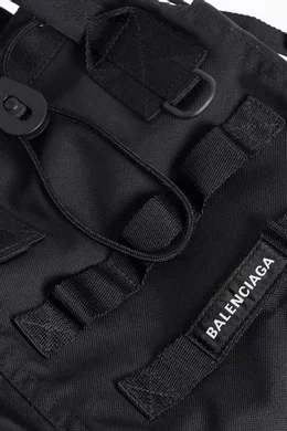 Buy Balenciaga Black Small Army Tote Bag in Nylon For Men Online