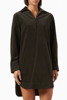 cos green corduroy dress Make It Count Olive Green Corduroy Dress – Shop the Mint