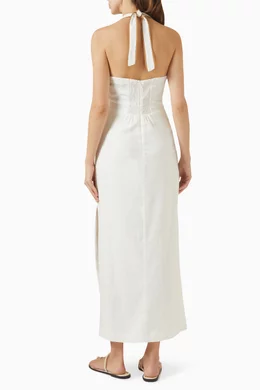 Buy VIX Neutral Iva Midi Dress For Women Online | Ounass UAE