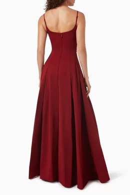 Buy Staud Red Joy Maxi Dress For Women Online | Ounass UAE