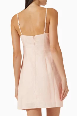 Buy Minkpink Pink Gigi Mini Dress in Cotton-linen For Women Online | Ounass  UAE