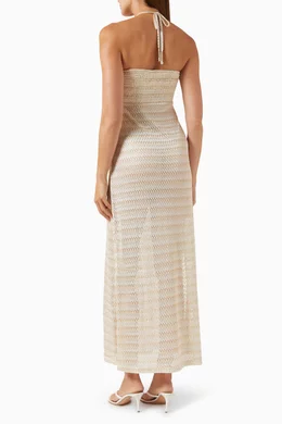 Buy Melissa Odabash Gold Mila Maxi Dress For Women Online | Ounass UAE