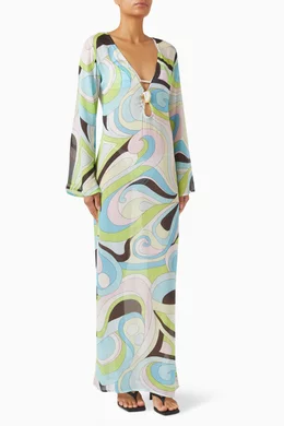Buy Cin Cin Blue Hotline Moonstone Maxi Dress For Women Online | Ounass UAE
