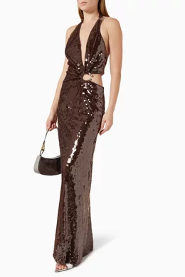 misha brown sequin dress Buy The Devon Sequin-embellished Maxi For Women Online Loop hires