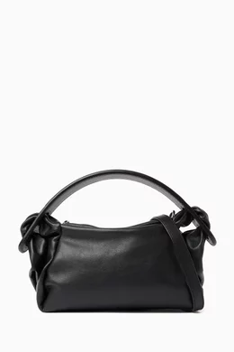 Buy KENZO Black Furoshiki Mini Crossbody Bag in Leather For Women