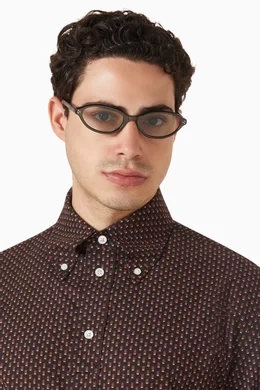 Buy Gentle Monster Brown La Cha BR4 Sunglasses in Acetate For