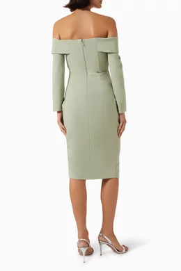 Buy Lavish Alice Green Delphine Midi Dress For Women Online | Ounass UAE