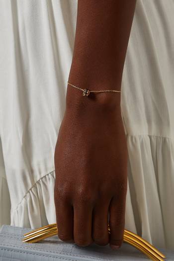hover state of Quatre Classique Diamond Bracelet in 18kt Gold