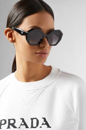 hover state of Oversized Sunglasses in Acetate