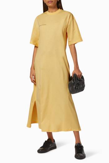 hover state of Lightweight Organic Cotton Long T-shirt Dress