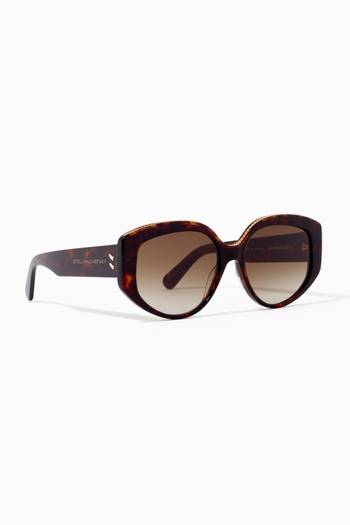 hover state of Oval Sunglasses in Acetate 