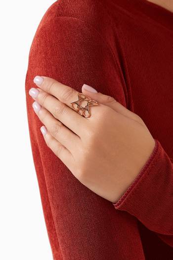 hover state of Arabesque Deco Ring in 18kt Rose Gold