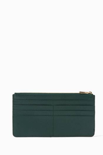 hover state of Large Card Case with DG Plate in Dauphine Leather