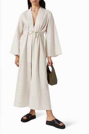 hover state of Kiera Dress in Linen