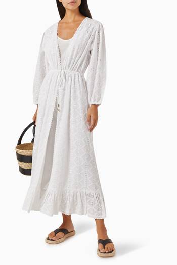 hover state of Avery Midi Kaftan in Cotton