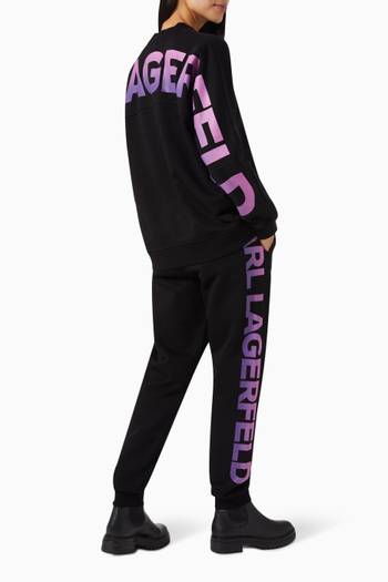 hover state of Bold Logo Lettering Sweatpants in Organic Cotton