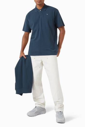 hover state of MMQ Polo Shirt in Cotton