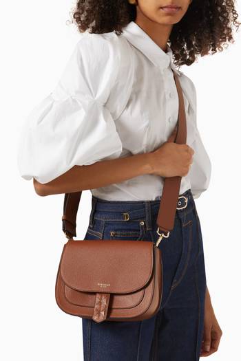 hover state of Luna Crossbody Bag in Rugiada Leather