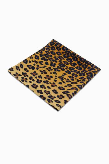 hover state of Leopard Napkins in Linen Sateen, Set of 4