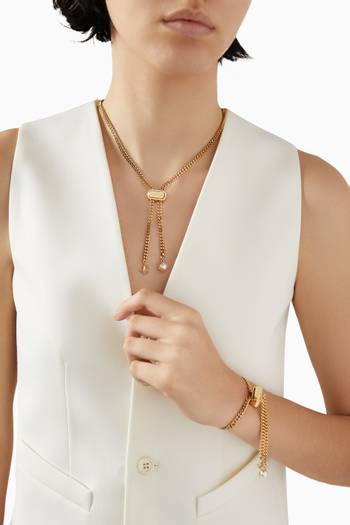 hover state of Bon Bon Necklace in Gold-finish Brass