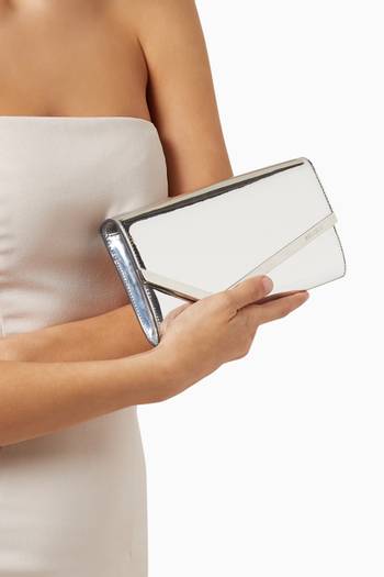hover state of Emmie Clutch in Metallic Leather
