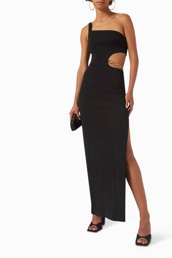 hover state of Nadie Chain Detail Gown