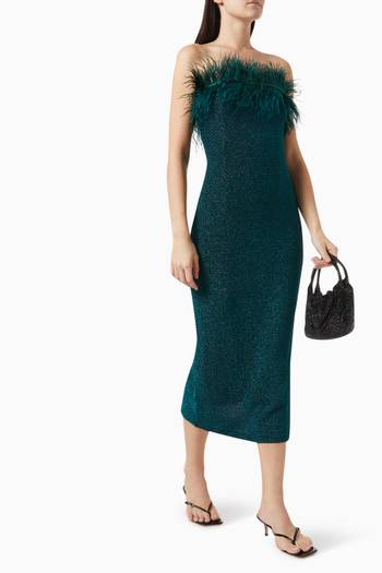 hover state of Anya Midi Dress in Sequins
